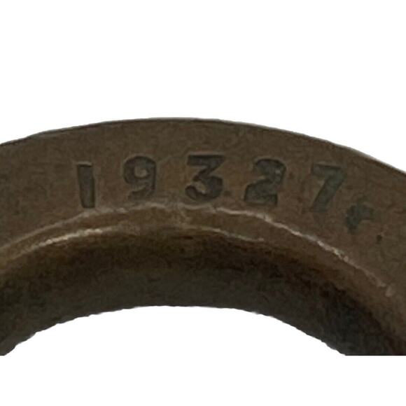 Antique Yale and Town MFG CO Pad Lock Cast Iron Heart Shape 9” Chain No Key - Picture 7 of 15